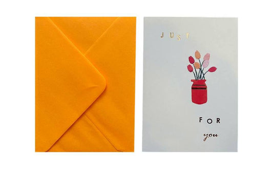 Just For You Tulip Greeting Card