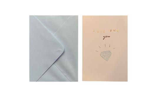 Just For You Diamond Greeting Card