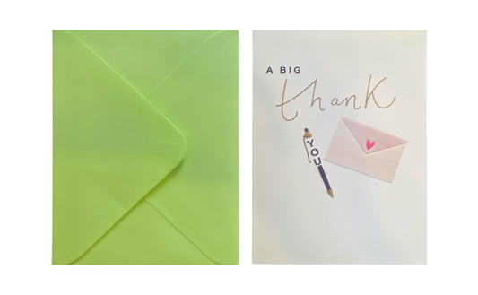 A big Thank You envelop Greeting Card