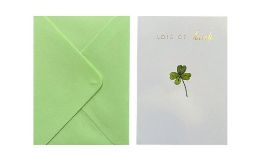 Lots Of Luck Green Greeting Card