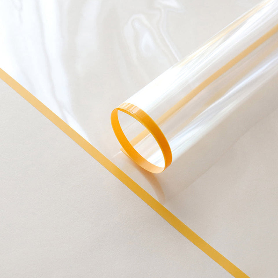 Transparent Wrapping Paper  With Orange Edge