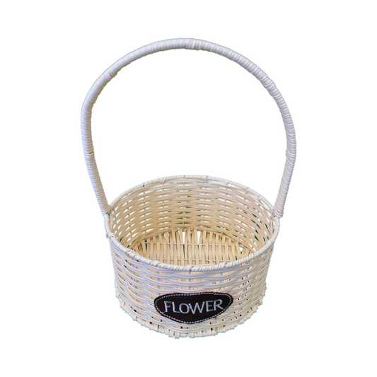 BlossomRound Basket White