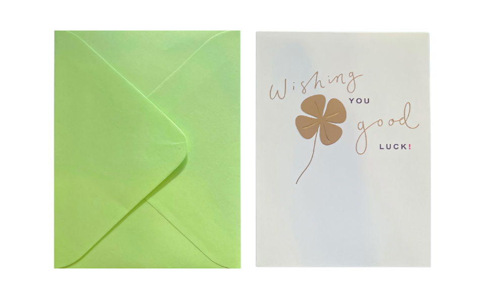 Wishing You Good Luck Greeting Card