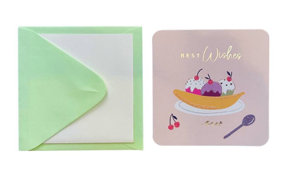 Best Wishes Banana Greeting Card