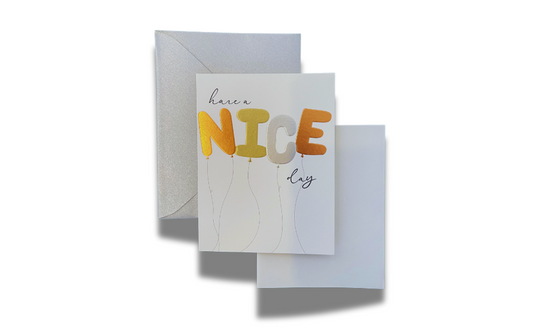 Have A Nice Day white Greeting Card