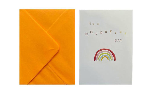 Its a colourful Day rainbow Greeting Card