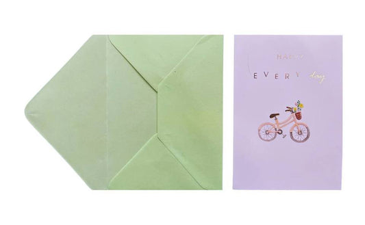 Happy Everyday Bicycle Greeting Card