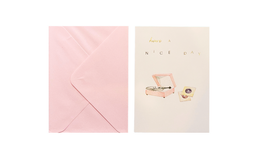 Have A Nice Day Pink Greeting Card